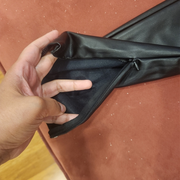 Charlotte Russe Black Faux Leather Trousers - Picture 4 of 7